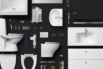 Geberit HTML5 animated banners with clean minimal design