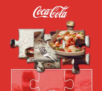 Coca-Cola interactive puzzle rich media banner